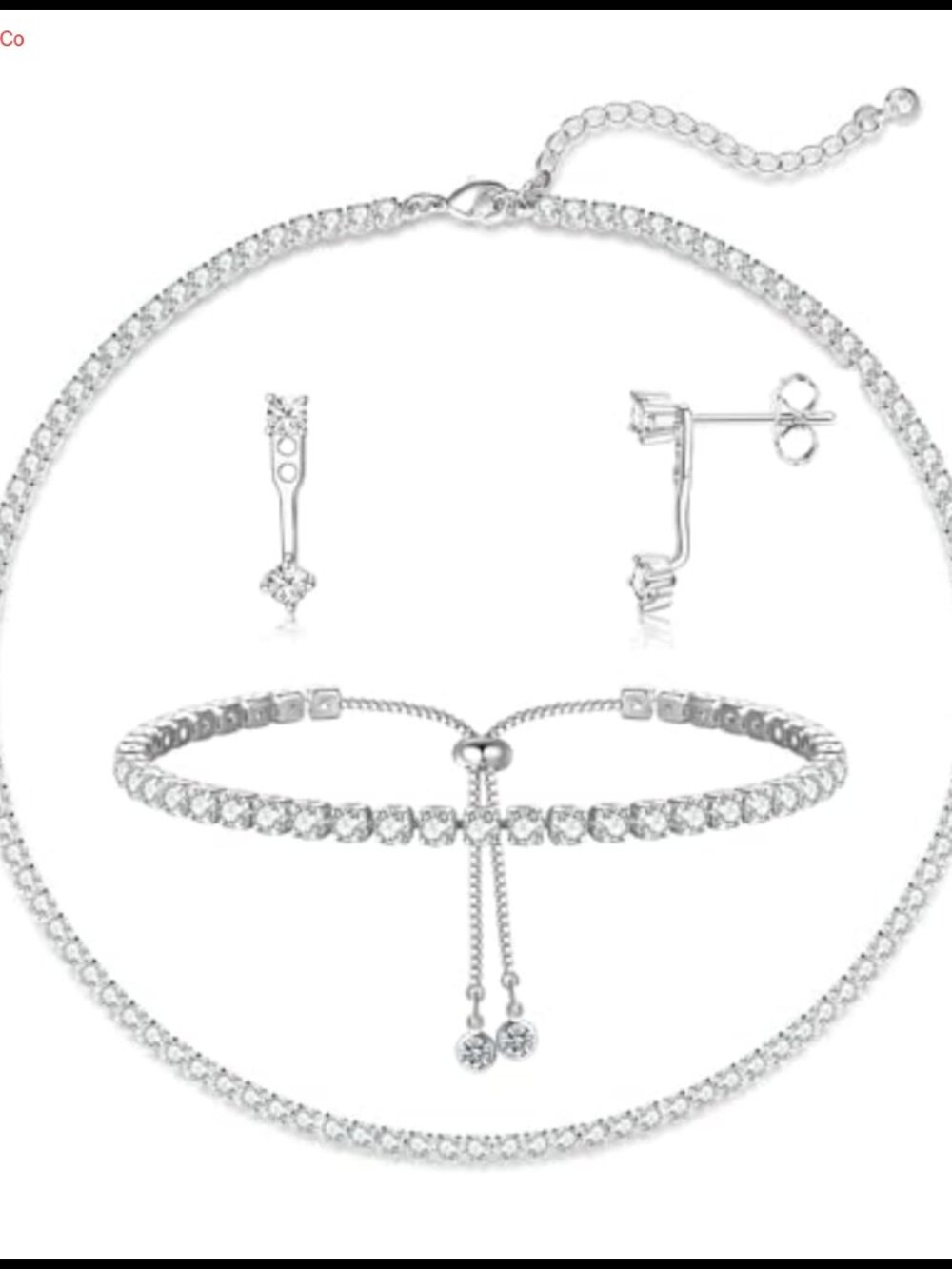 Tennis Necklace 14K Gold Plated Rhinestone Butterfly Choker Zirconia Faux